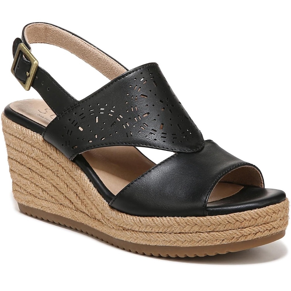 Naturalizer Soul Ocean sling back wedge sandal- new without tags